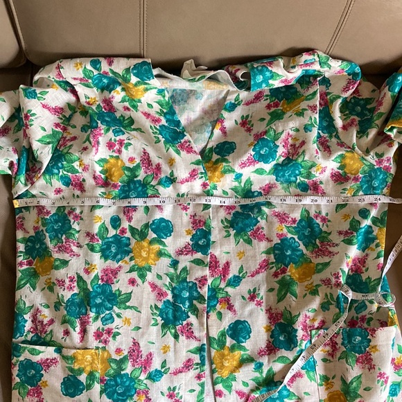 Vintage 70s open floral blazer - Picture 9 of 10